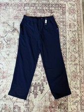 Jaanuu Tapered Leg Scrub Pants Women's Medium Navy Drawstring
