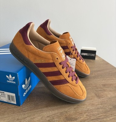 ADIDAS ORIGINALS GAZELLE INDOOR CRAFT OCHRE / RED JH5411 - SIZE UK 8 -  BNIBWT | eBay UK