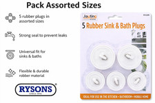 QUALITY UNIVERSAL SINK & BATH PLUG Basin Kitchen Bathroom Replacement Self-Park