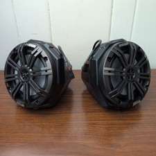 Kicker KM61 6.5" Marine Speakers with SSV US2-C65K Speaker Pods - No Clamps