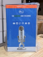 Blue Yeti USB Microphone Silver Logitech for Creators BRAND NEW SEALED BOX
