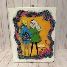 Vintage The World of Barbie Doll Trunk Double Doll Case White 1968