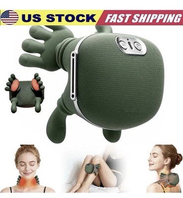 Electric Neck & Shoulder Massager with Heat Shiatsu 4D Kneading Pain Relief TOP