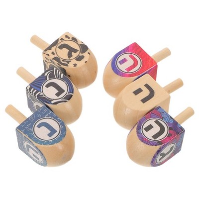 6 Pcs Kreisel Für Chanukka Chanukka-dekorationen Jüdische Feiertagsdreidel