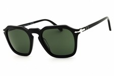 PERSOL PO3292S 95 31 Sunglasses Black Frame Green Lenses 50mm