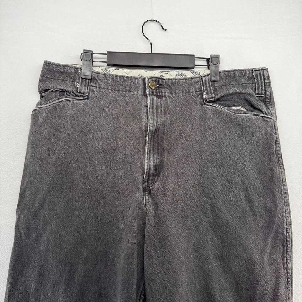 Pantalones de mezclilla vintage Ben Davis para hombre 37x30 negros holgados sueltos patinador corte gorila y2k años 90 Foto 2 de 4