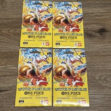 ONE PIECE OP15  ADVENTURE ON KAMI’S ISLAND Booster Pack [Lot of 4 Packs] New