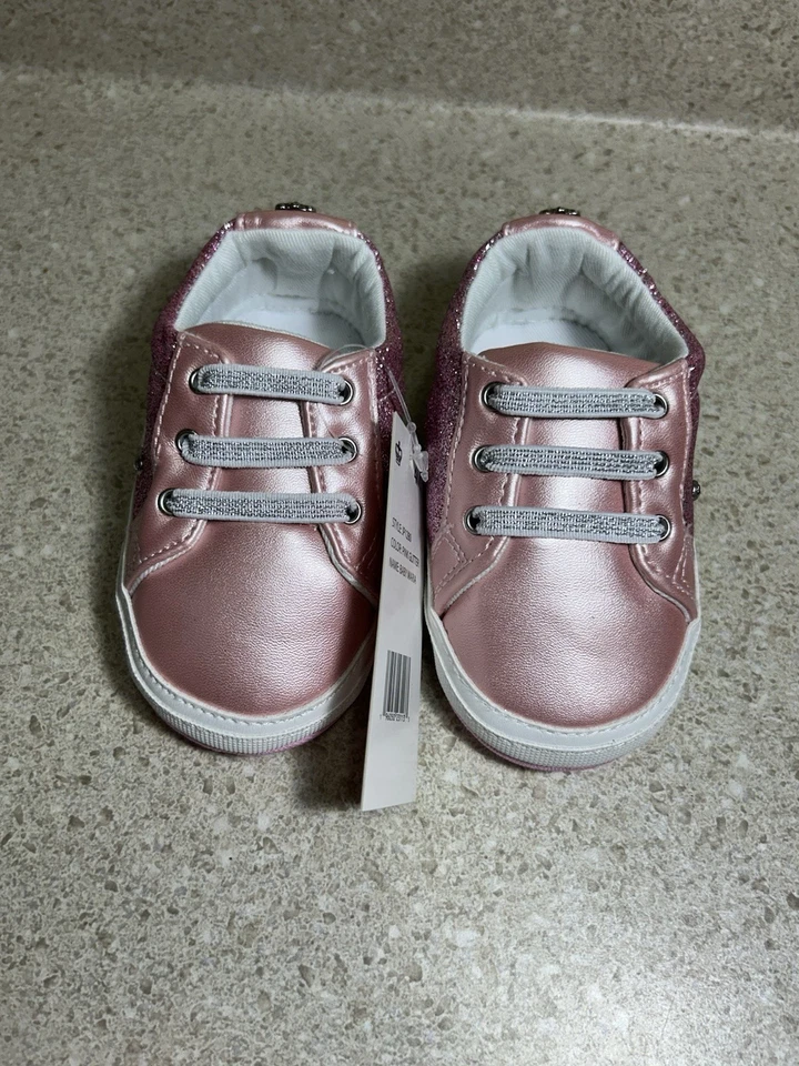 NUEVO Zapatos de Bebé Juicy Couture Baby Maria Rosa Brillo Talla 4 (9-12M) Foto 3 de 4