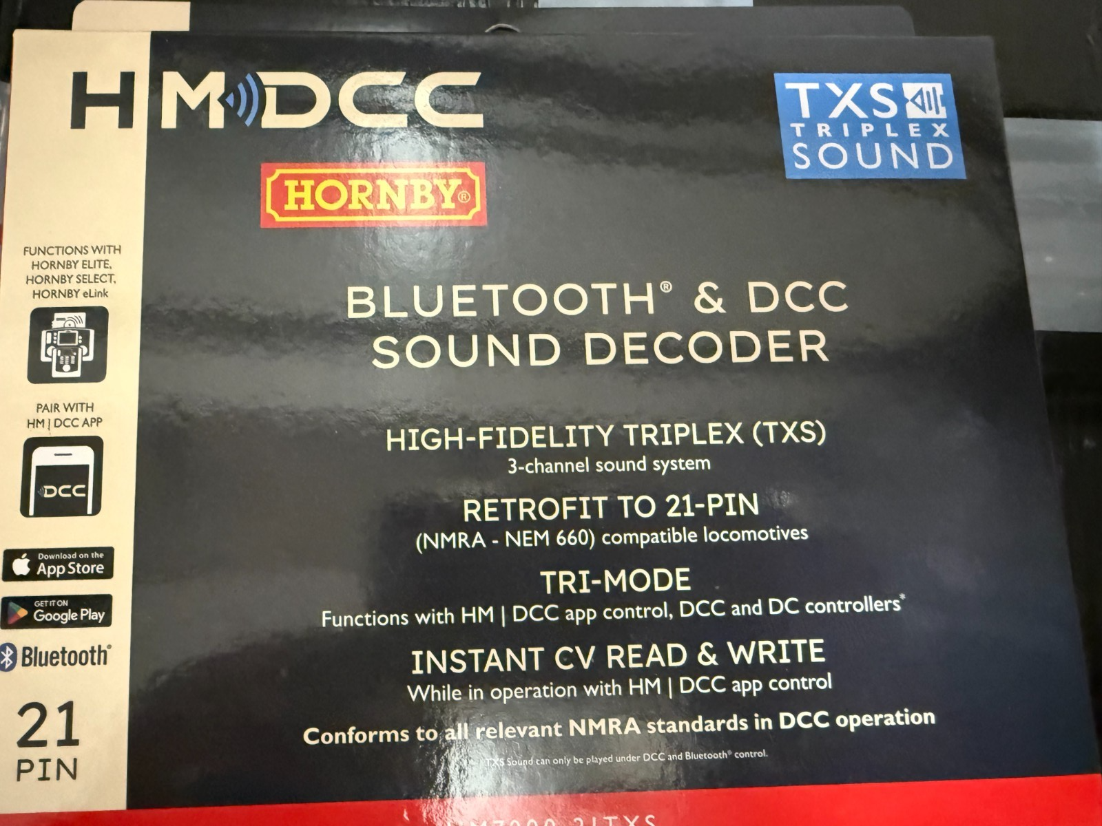 Hornby R7322  HM7000-21TXS Bluetooth & 21 Pin DCC Sound Decoder