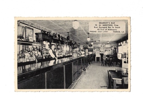LA Norco Louisiana Sharkey's Bar St. Charles Gemeinde Postkarte
