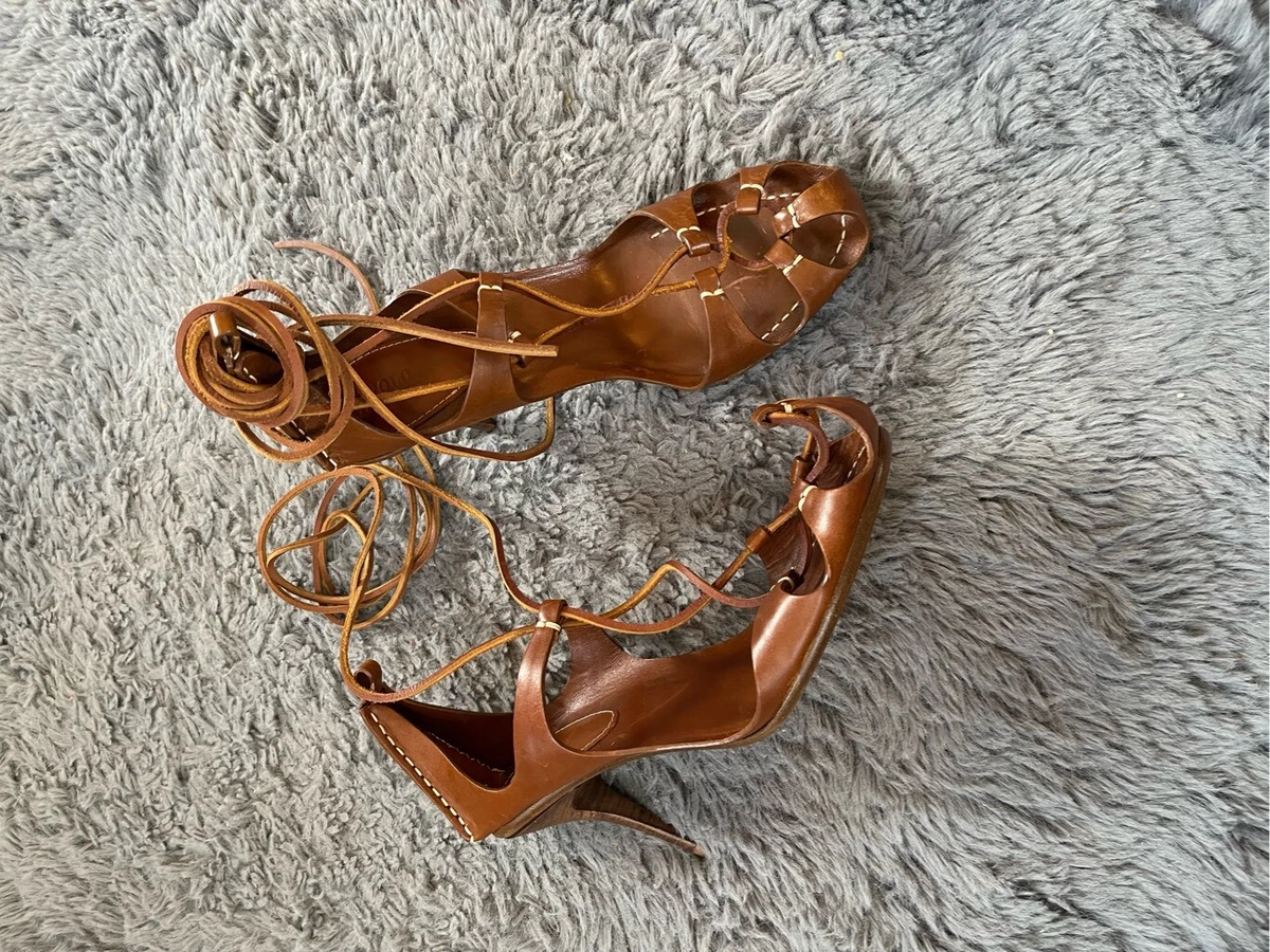 Ralph lauren hot sale strappy heels