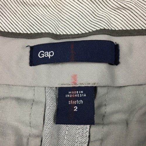 Gap Straight Leg Capri Stretch Chino Pants, Women's 2 (Grey) - Picture 3 of 7