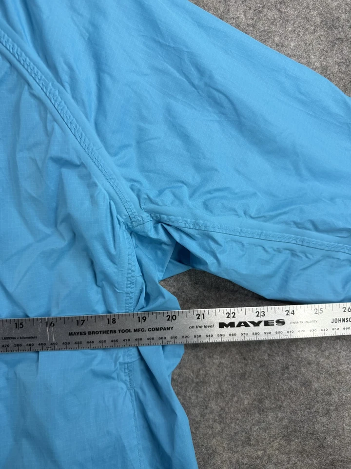 Chaqueta Sierra Blanca Para Hombre XL Azul Cortavientos Chaqueta con Capucha a Presión Completa Foto 4 de 4