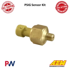 AEM Electronics | Universal 100 PSIa Brass Sensor Kit & Flying Lead #30-2131-100
