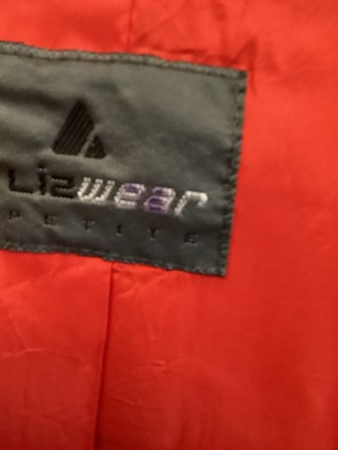 Liz Sport Liz Claiborne VTG Y2K Blazer Jacket 8 petite Red Linen Cotton Classic - Picture 6 of 6