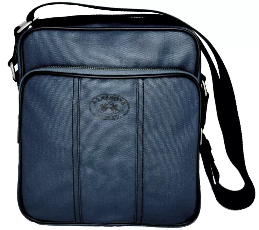 Borsa La Martina Borsello Tracolla Uomo Donna Blu Bag Men Woman Navy Blue Comput