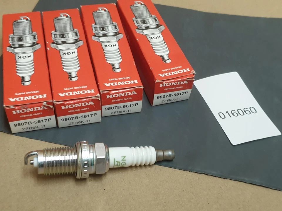 Honda CR-V 2.4 Spark Plug X4 2006-on 9807B5617P NGK ZFR6K-11 Genuine NEW - Image 2 of 4