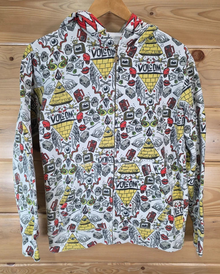 VTG Rare Volcom Sheckler Hoodie Adult Small / Youth XL Jess Pinkman Breaking Bad - Image 2 of 4