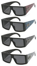 LOCS HARDCORE SHADES FLAT TOP SQUARE LENSE SUNGLASSES 91160 BANDANA BDNA
