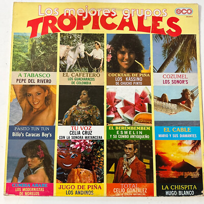 Los Mejores Grupos Tropicales Feat Hugo Blanco / Celia Cruz, 1985 Mexican Lp