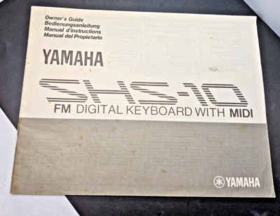 Yamaha SHS-10 Keytar Midi FM Keyboard Original Owner's Manual User's Manual Book