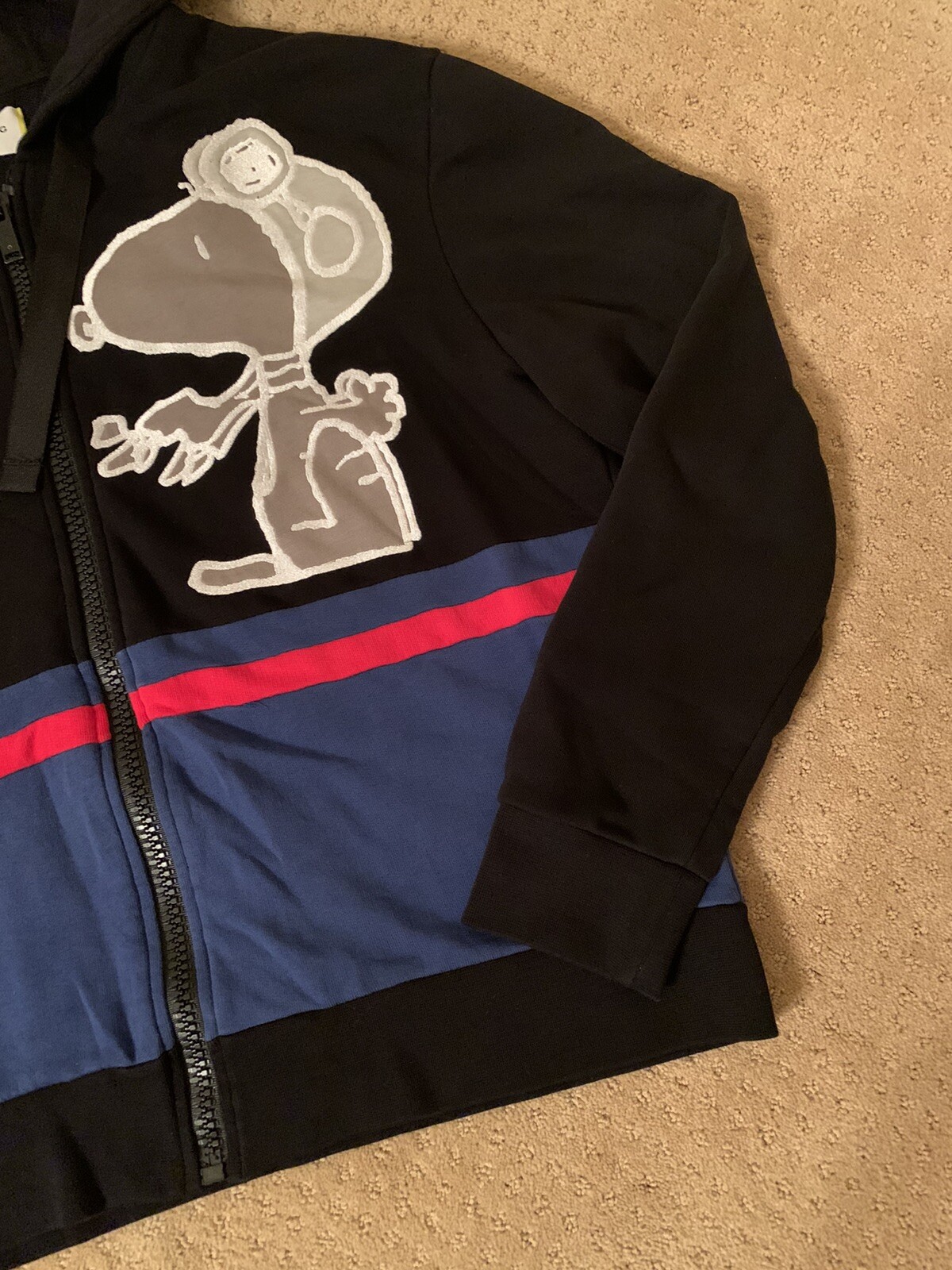 Iceberg History Snoopy Full Zip Hoodie Sweater Peanut… Gem