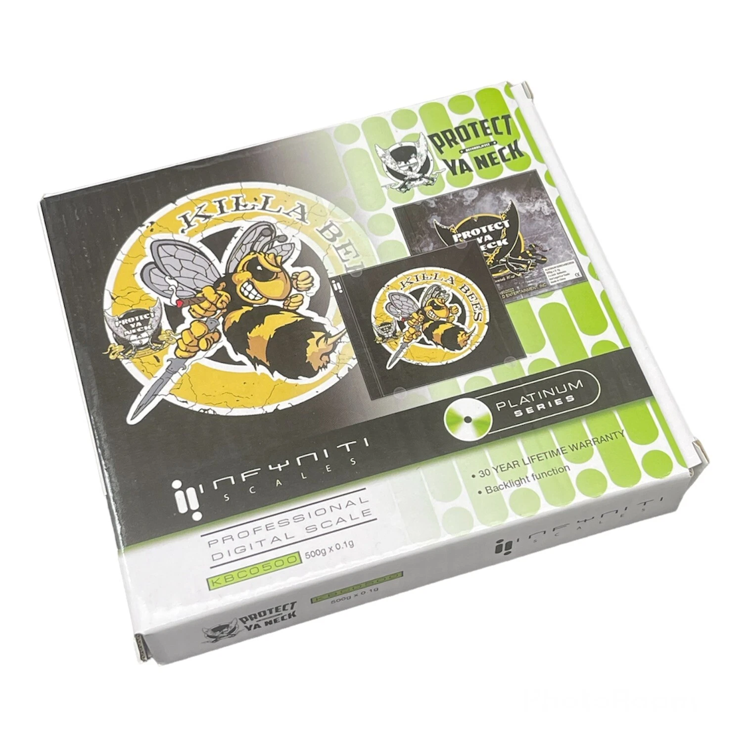 Digital Weight Scale Grams 500g x 0.1g KILLA BEE , PROTECT YA NECK
Opens in a new window or tab