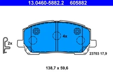 ATE 13.0460-5882.2 brake pad set, disc brake for Lexus