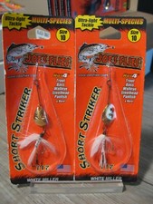 2 Joe's Flies Size 10 Inline SpinnerBaits Short Striker / White Miller 117-10