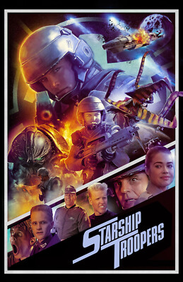 AA4314 Starship Troopers Film By Paul Verhoeven 1997 Crew Movie Poster 11x17