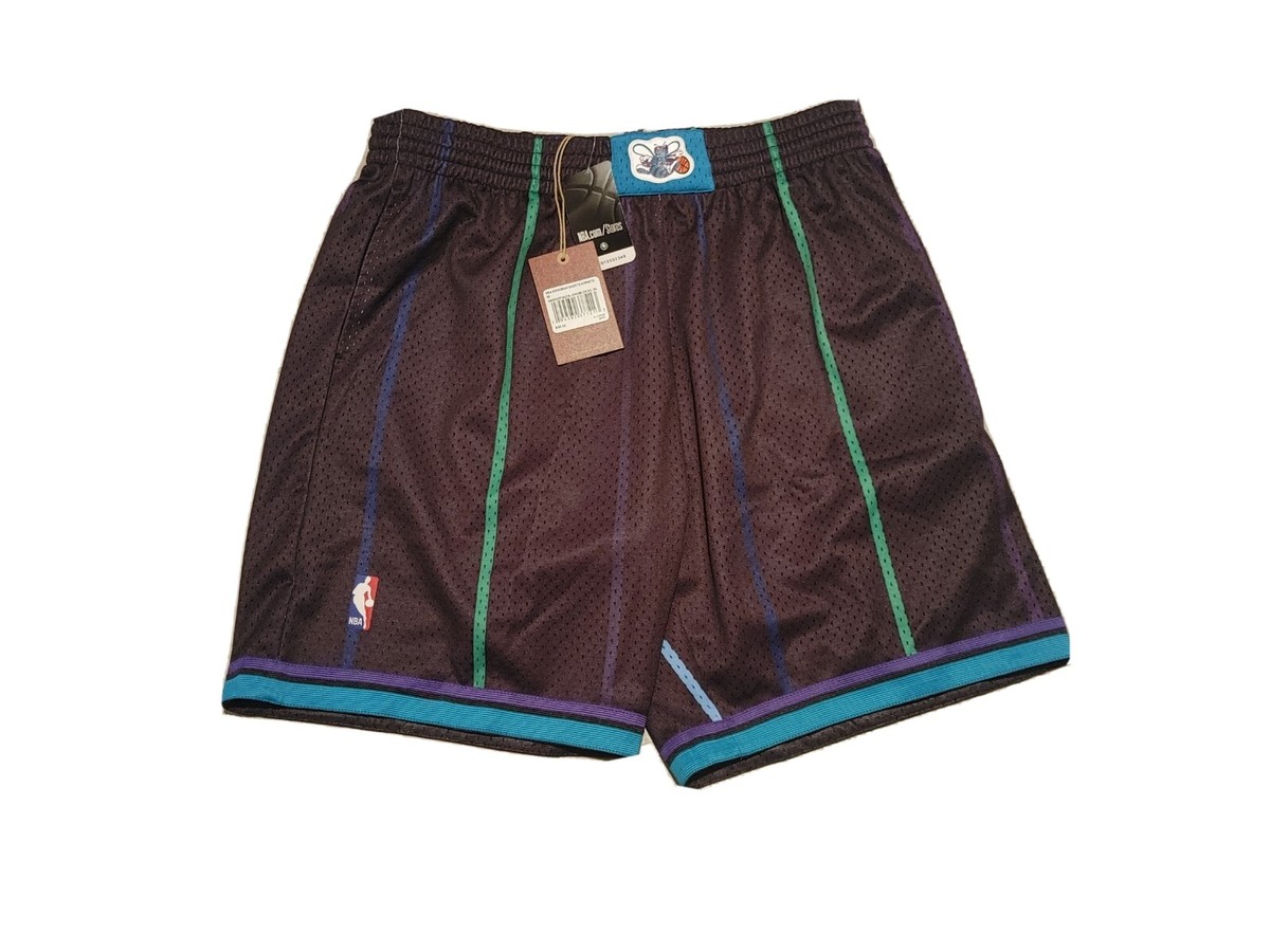 Mens Mitchell Ness NBA Reload Swingman Short Charlotte Hornets