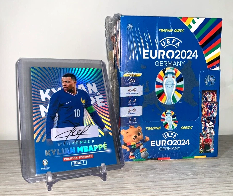 BOX UEFA EURO 2024 GERMANY EF + KYLIAN MBAPPE Printed Auto Limited Edition