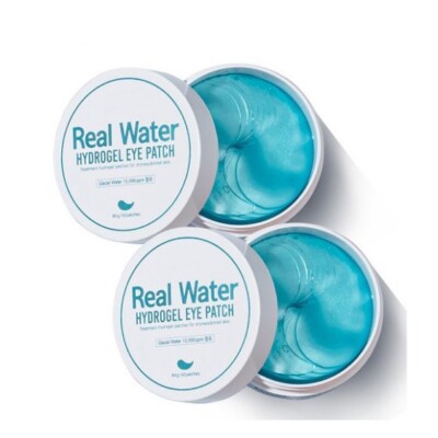 PRRETI Real Gold Cica Water Vita Hydrogel Eye Patch Treatments 60EA X 2
