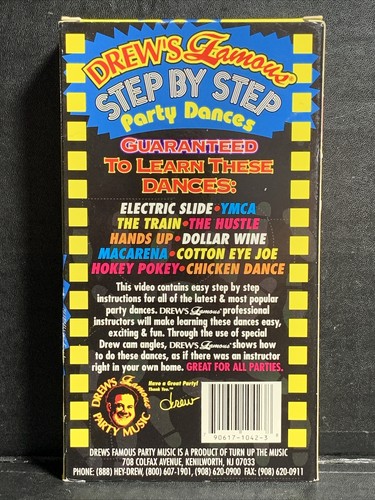 Drew's Famous Step by Step Party Dances (VHS, Rare Ink Label Copy) - Picture 5 of 6