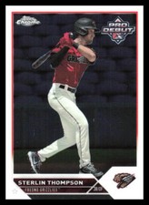 2023 Topps Pro Debut Chrome Sterlin Thompson   PDC-185 Fresno Grizzlies