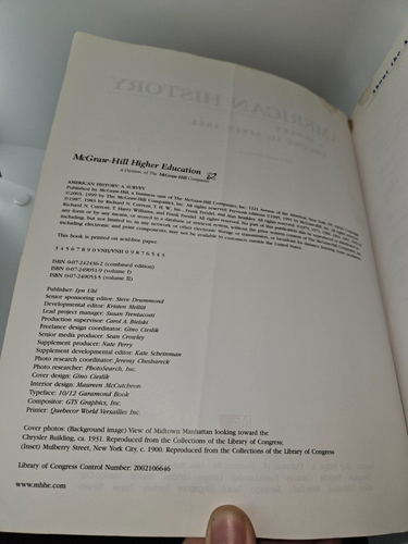 American History: A Survey (11 Edition) Vol 11 Since 1865, Alan Brinkley - Bild 4 von 5