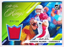 2019 Donruss Carson Palmer All Pro Kings Studio Series Patch #APK-18 (018/100)
