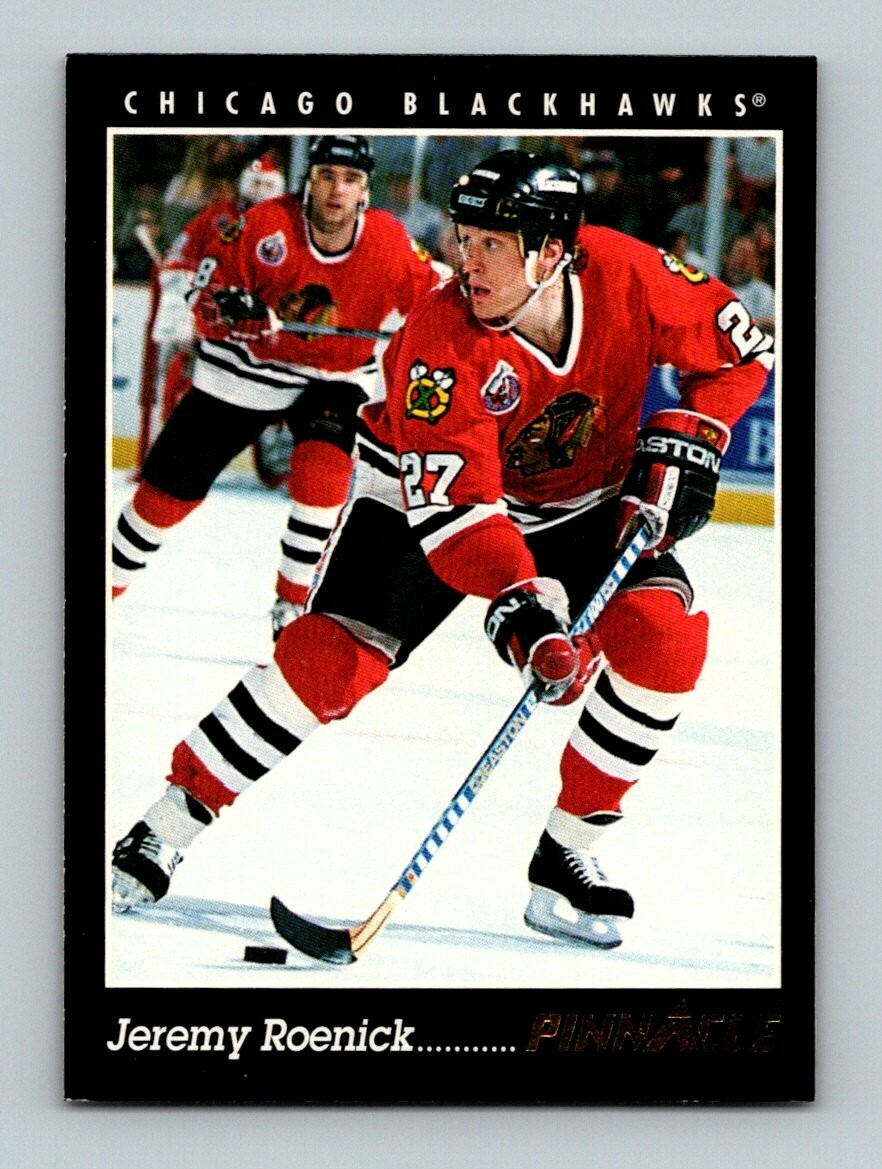 1993 Pinnacle NHL Hockey Card #140 Jeremy Roenick Chicago