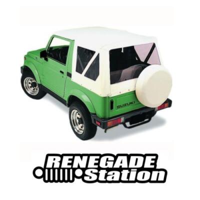Suzuki Samurai Radhülle Reserveradhülle White Crush 26.5''x7.5'' Bj. 88-94