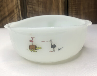 Vintage Fire King Anchor Hocking Bowl B.C. Comics by Hart - 1 Tiny Chip