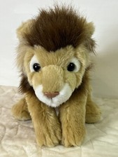 Toys R Us Lion Plush Stuffed Animal Realistic 2010 Brown Tan 17   Wild Life Zoo