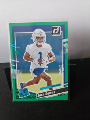  2023 Donruss Josh Downs Rated Rookie Green Press Proof Indianapolis Colts 