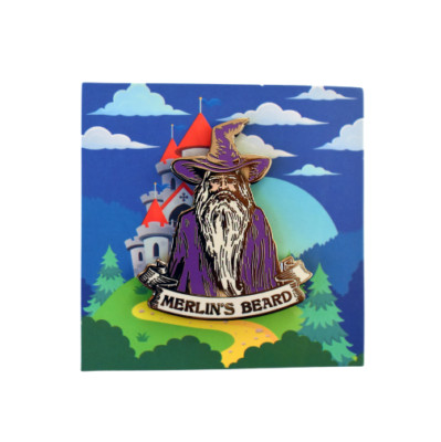 Geek Gear World of Wizardry Harry Potter Merlin's Beard Enamel Pin Badge NIP/NEW