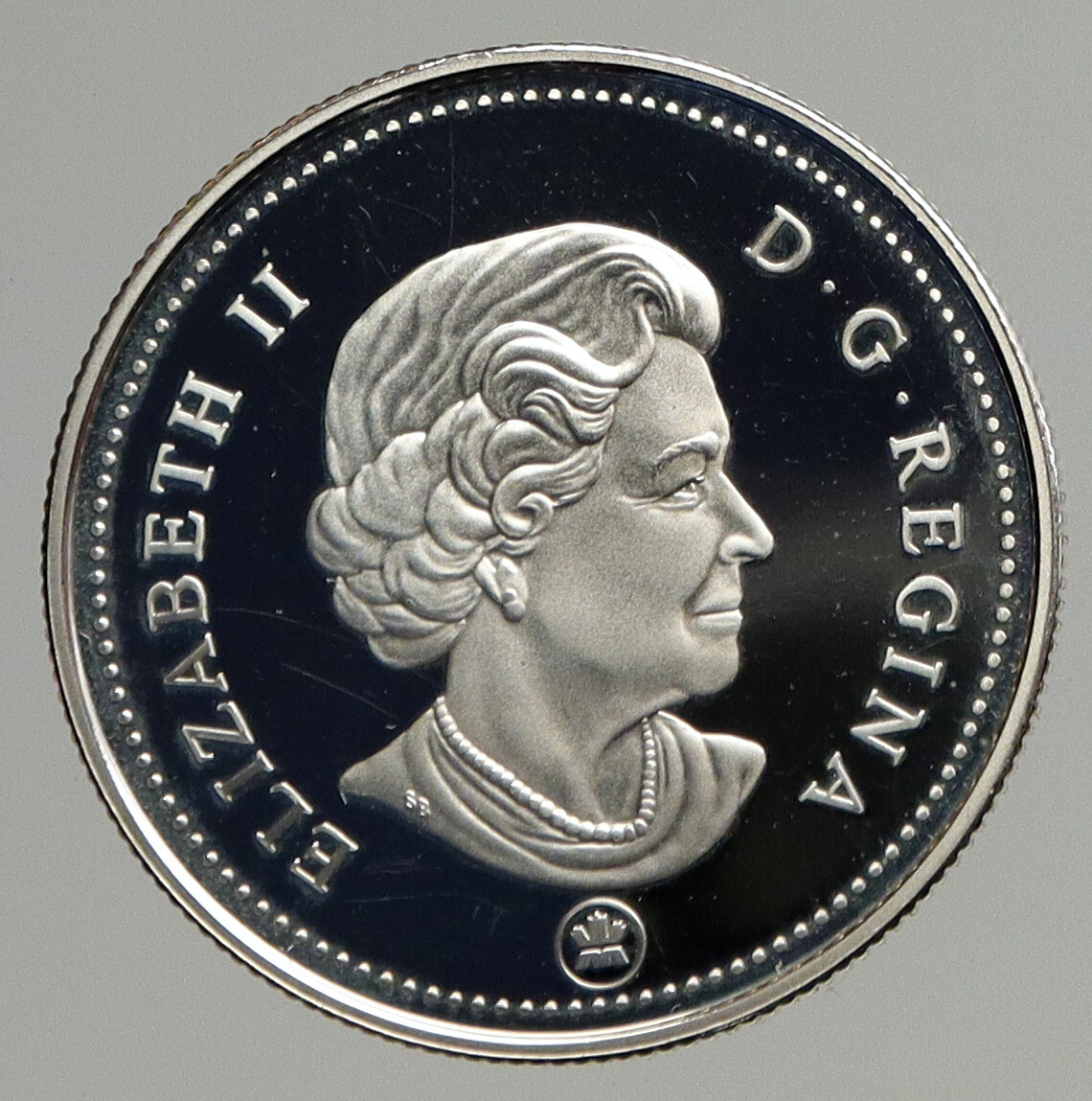 2008 CANADA Queen Elizabeth II Arms Old PROOF-LIKE SILVER 50