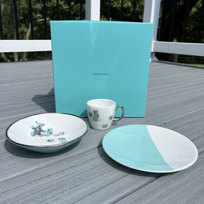 ティファニー ベア＆ブロック 3ピース セット 食器セット Tiffany & Co. - ティファニー ベア＆ブロック 3ピースセットの