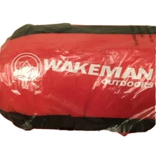 New Wakeman Sleeping Bag Outdoors Indoors  2 Season Adult 75x32 Camping Red NIP