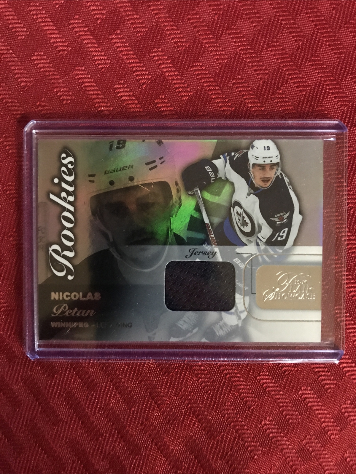 FILA 2015 16 Fleer Showcase NICOLAS PETAN Rookie Material Jersey RC Row 0 Seat 55