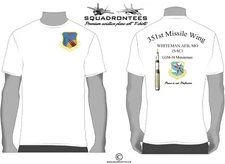 351st Missile Wing Squadron T-Shirt D2, USAF Licensed Product