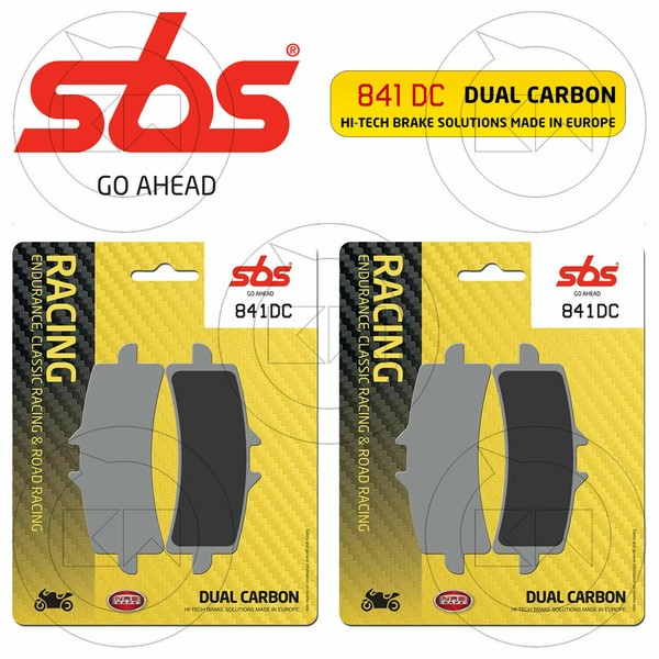 Sbs 841DC Set 4 BremsbelÄGe Dual Kohlenstoff Kawasaki ZX-10R 1000 Ninja Abs 2016-image