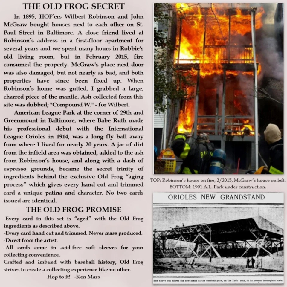 Old Frog 1890 PLAYERS LEAGUE 72 card 8 team 17 HOF complete set baseball ward - Image 2 of 4